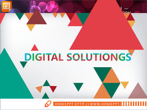 Carta de Colores triángulo creativo PPT