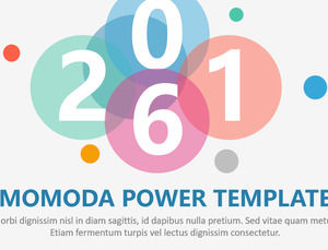 Colorful and concise work report ppt