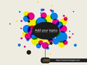 arte modello di moda PPT colorato per il download gratuito