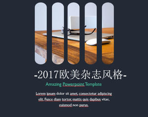 Stil colorat european și american stil PPT șablon