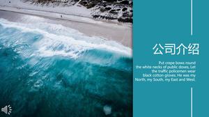 Company introduction simple book style PPT template