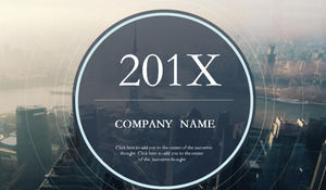 Atmosferik Kıyı Gelişmiş Şehirler Günleri için Şirket Profili PPT Şablon