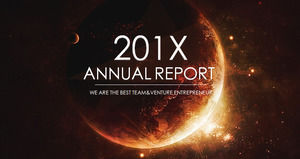 Keren langit berbintang yang indah latar belakang PPT template unduh gratis