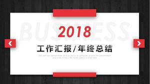 قالب ملخص PPT للعمل بالأبيض والأسود