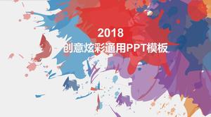 Modelo de PPT universal tinta colorida criativa