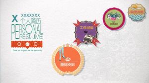 Creative dynamic personal resume PPT template download