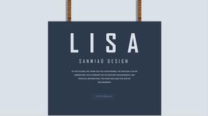 Kreatywna dynamiczna karta pływająca poprzez szablon PPT