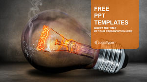 Creative Inspiration Bulb PPT Фоновая картинка