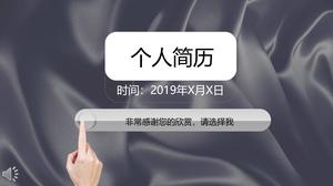 Estilo de línea creativo reanudar plantilla CPT