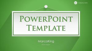 クリエイティブリスティンググリーンの新鮮なPPTテンプレート