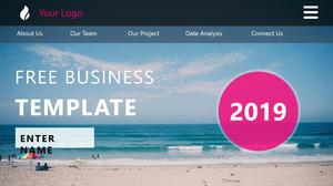 Creative web page UI style slideshow template