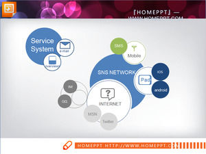 相互相関関係のPPTチャート素材のダウンロード