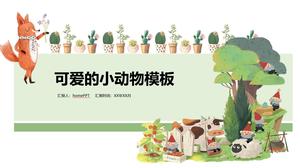 可愛的卡通嬰兒幻燈片模板