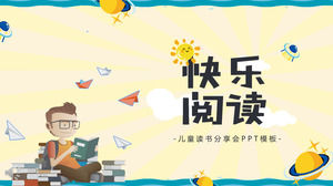 Kreskówka styl książki dla dzieci szablon sesji PPT