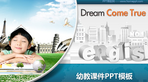 Carino background bambino sogno nel vero modello PPT solo