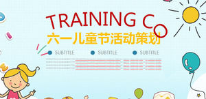 Template PPT Hari Anak Kecil yang lucu seperti anak kecil