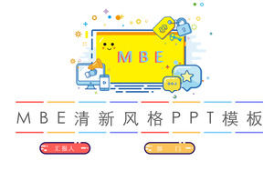 Ładny szablon PPT w stylu MBE