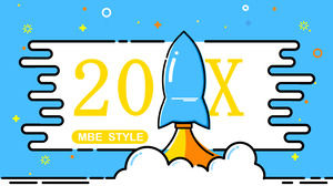 Template pola kerja ringkasan warna MBE aktif berwarna cerah yang lucu