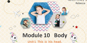 Angin lucu sekolah dasar mengajar pendidikan bahasa inggris courseware ppt template, template tema