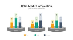 圆柱直方图PPT图形材料
