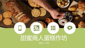 Tatlıcı Pasta Dükkanı Giriş PPT Şablonu