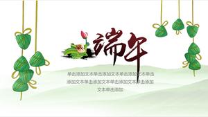 Template slide latar belakang Festival Perahu Naga