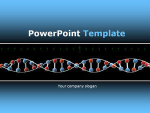 DNA double helix molecule 3D style