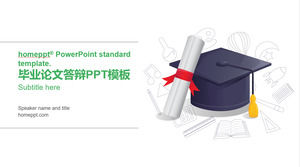 Topi dokter kelulusan lembar jawaban kartu ventilasi makalah pertahanan umum ppt template