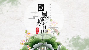 الهولندية موضوع بسيط صغير الطازجة الصينية العمل ملخص قالب PPT ، قالب موضوع