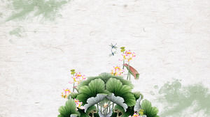 ชุดรูปแบบภาษาดัตช์ที่เรียบง่ายขนาดเล็กสไตล์จีนสดสรุป ppt แม่แบบ