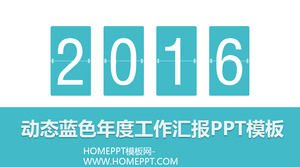 Modelli di rapporti dinamici Blu annuali PPT