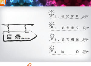 Dynamic creative pencil hand-painted PPT chart package download