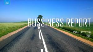 Revista dinámica viento descarga plantilla PPT en la carretera