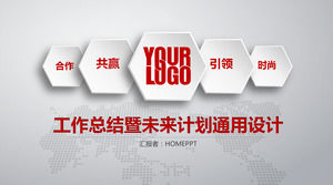 Dinámica de micro - estéreo Resumen de trabajo y la plantilla PPT plan de trabajo