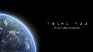 Modèle de diapositive Terre dans l'espace