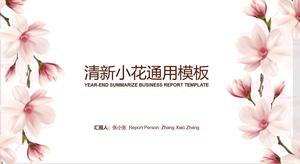 Zarif ve güzel çiçek evrensel PPT şablonu