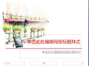 Elegant stil casual desene animate șablon PowerPoint descărcare