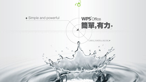 Eleganter Tropfen Powerpoint-Vorlage herunterladen