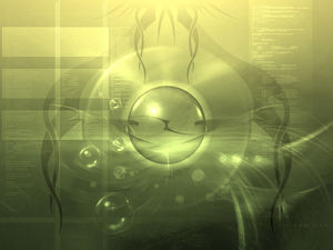 Elegancki zielony obraz poczucie PowerPoint technologia tło