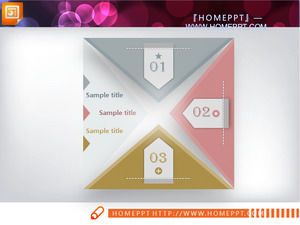 Elegant side by side combination of PowerPoint chart templates