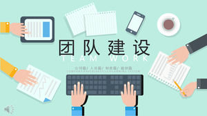 Întreprinderea de construire a echipei PPT dinamic șablon