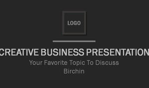 欧美灰色平板商务PPT模板免费下载