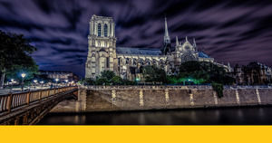 歐美建築背景大氣PPT模板