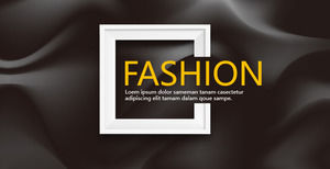 Europejski i amerykański styl czarno-biały raport podsumowujący PPT