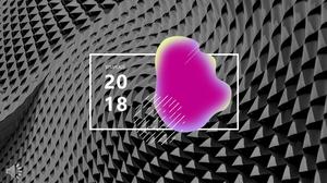 Europene și americane de afaceri abstracte de lucru vânt sumar PPT șablon