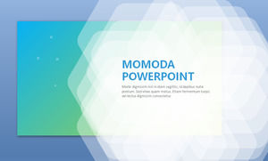 Modelo de PPT de negócios europeus e americanos com fundo gradiente verde azul