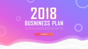 歐美時尚簡約小清新工作報告摘要ppt模板