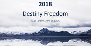 PPT-Vorlage für einfachen Marketingplan des europäischen und amerikanischen Tintenmarketingplans