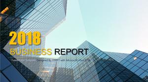 European and American style atmosphere simple business PPT template