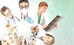 สไตล์ยุโรปและอเมริกันโหมด PPT ทางการแพทย์และอุตสาหกรรมยา